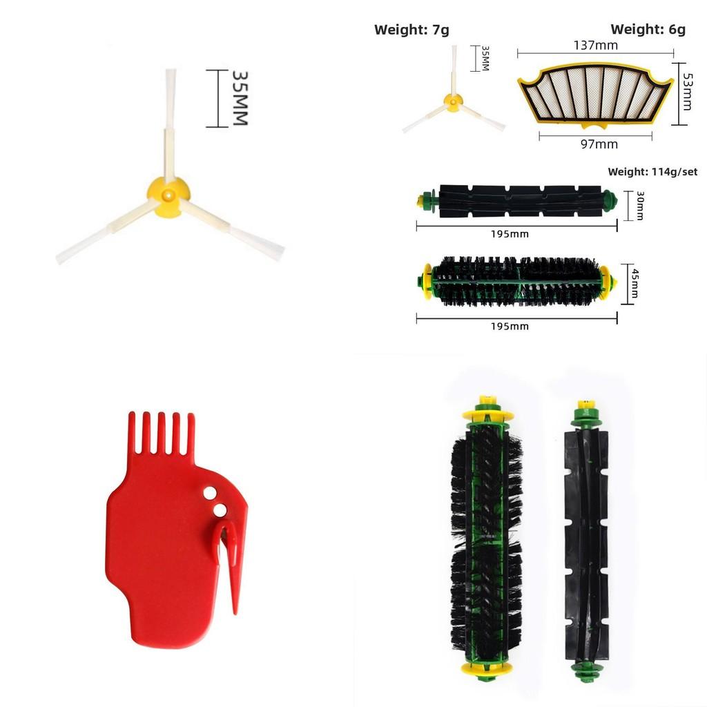 For Irobot Roomba 500 Series Vacuum Cleaning Robot Accessories Main Brush Filter For Home Cleaning