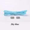 New Version Elastic No Tie Shoelaces Metal Lock Shoe Laces for Kids Adult Sneakers Quick Shoelaces Semicircle Shoestrings