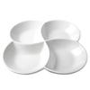 Four Compartments Snack Plate Melamine Material Fruit Dish Candy Holder Dried Fruit Bowl Serving Plates Kitchen Dining Bar