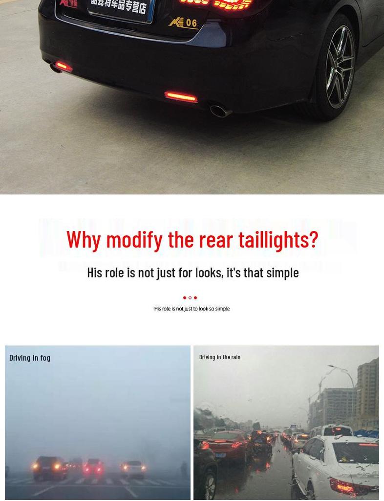 LED Dragon Scale Daytime Running Lights & Flowing Turn Signal Taillights for 10-17 Toyota Reiz