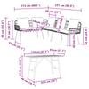 Garden Sofa Set 2 Pcs Beige Poly Rattan