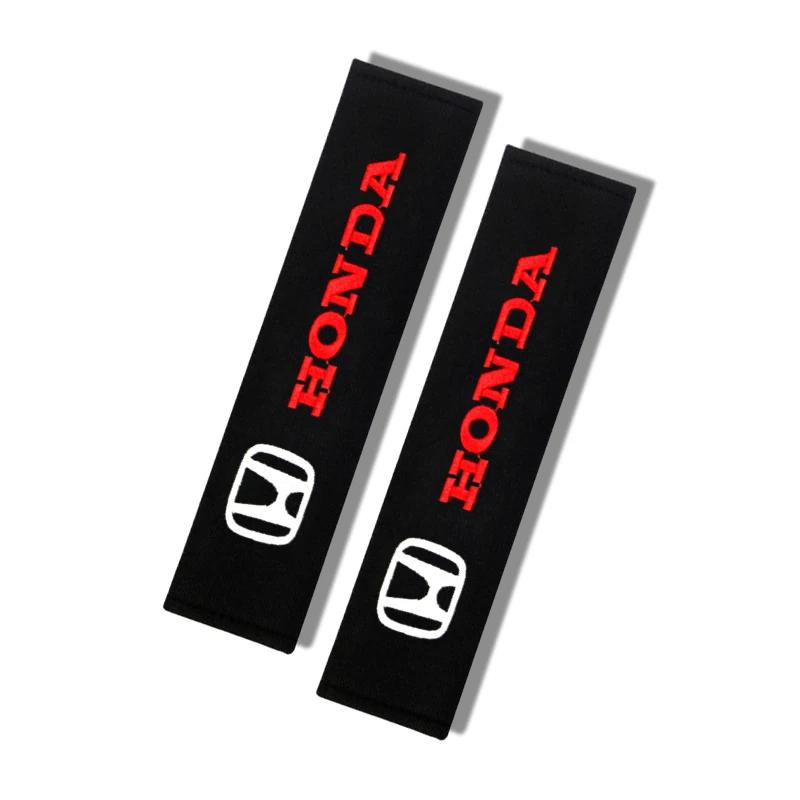 2pcs Car Seat Belt Pads Seat Shoulder Strap Pad Cushion Cover for Honda TYPER Civic XR-V HR-V Accord Odyssey Accessories OC3
