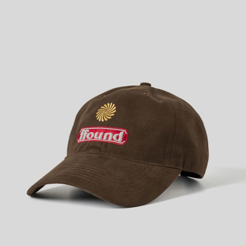 

human & cat FFOUND3 PEACH WASHED BALL CAP_BROWN BROWN