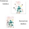 Chinese Style Hand Painted Lotus 3D Wall Sticker Self Adhesive for Living Room Background Wall Decor Vintage Art Home Decoration