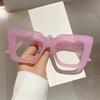 Trendy Women Glasses Frame Stylish Square Brand Design Eyewear Oversize Eyeglasses for Decoration Photograph