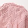 Suéter de Punto para Niñas Jersey Infantil Top de Princesa con Patrón Elegante y Diseño de Encaje