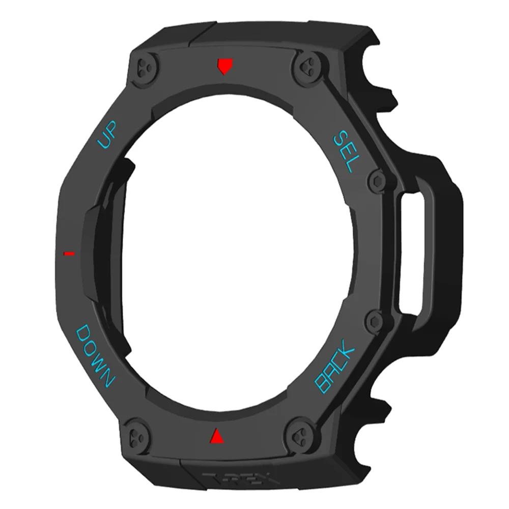 New PC Protective Case Anti-Scratch Bumper Cover Shell Smart Watch Accessories Protector Frame for Amazfit T-Rex 3