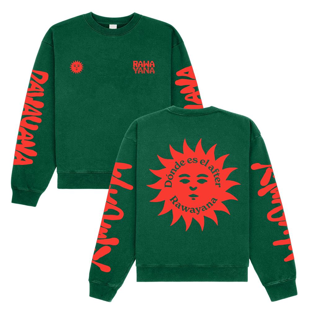 Wo ist die Afterparty? Schwarzer Langarm-HOODIE Band Rawayana Musikalbum Sweatshirt Unisex Mode Damen Herren Langarm Pullover