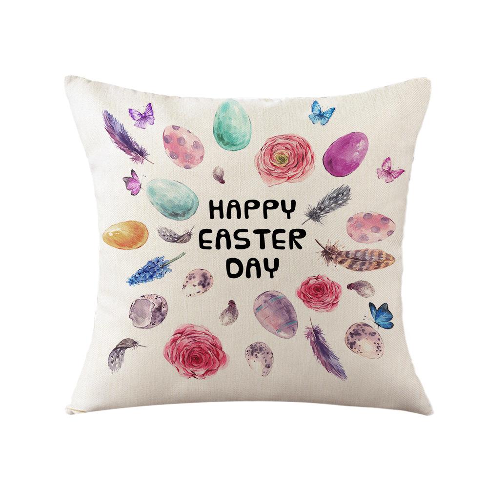 New Easter Sofa Pillow Interior Decoration Pillow Cover Office Sofa Pillow Printed Pillow Cover