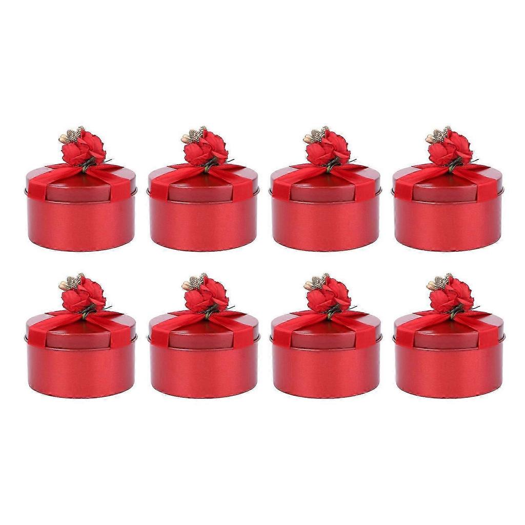 Candy Box Wedding Gift Boxes for Storage 16Pcs Elegant Red Boxes