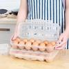 12-Grid Fresh-Keeping Egg Storage Tray for Refrigerator and Picnic