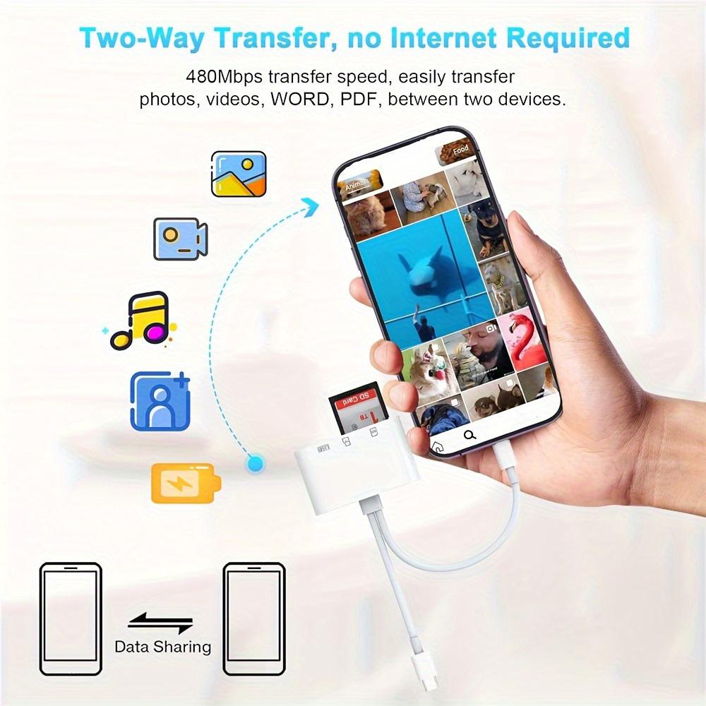 4-in-1 USB TF flash drive Type-C Mobile Storage OTG Photo Disk U-drive file SD/TF card reader with Type-c,multi-function OTG adapter plug in and play