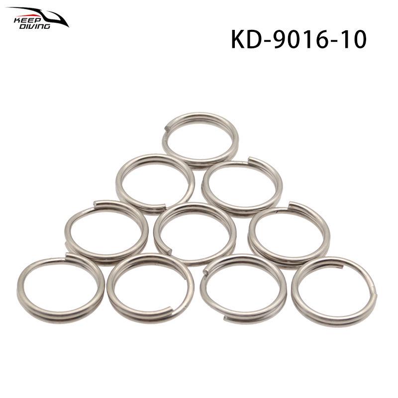 

Heavy-Duty Stainless Steel Double Loop Spring Keyring for Sea Fishing Lure Connection