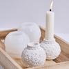 3D Christmas Ball Candlestick Silicone Mold DIY Embossed Lantern Snowflake Flower Candle Holder Plaster Resin Craft Making Molds