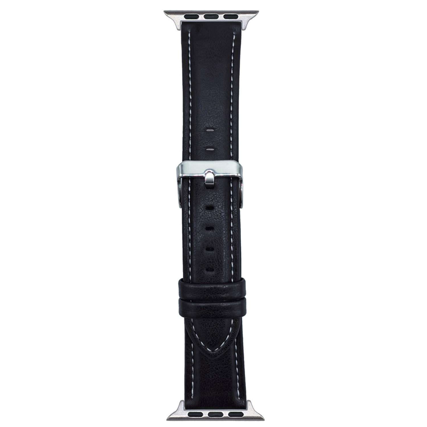 

Watch Band For Apple Watch Series 10 Ultra 9 8 7 SE 6 5 4 3 2 1 46mm 49mm 45mm 44mm 42mm Crazy Horse Texture Leather Wrist Strap Black