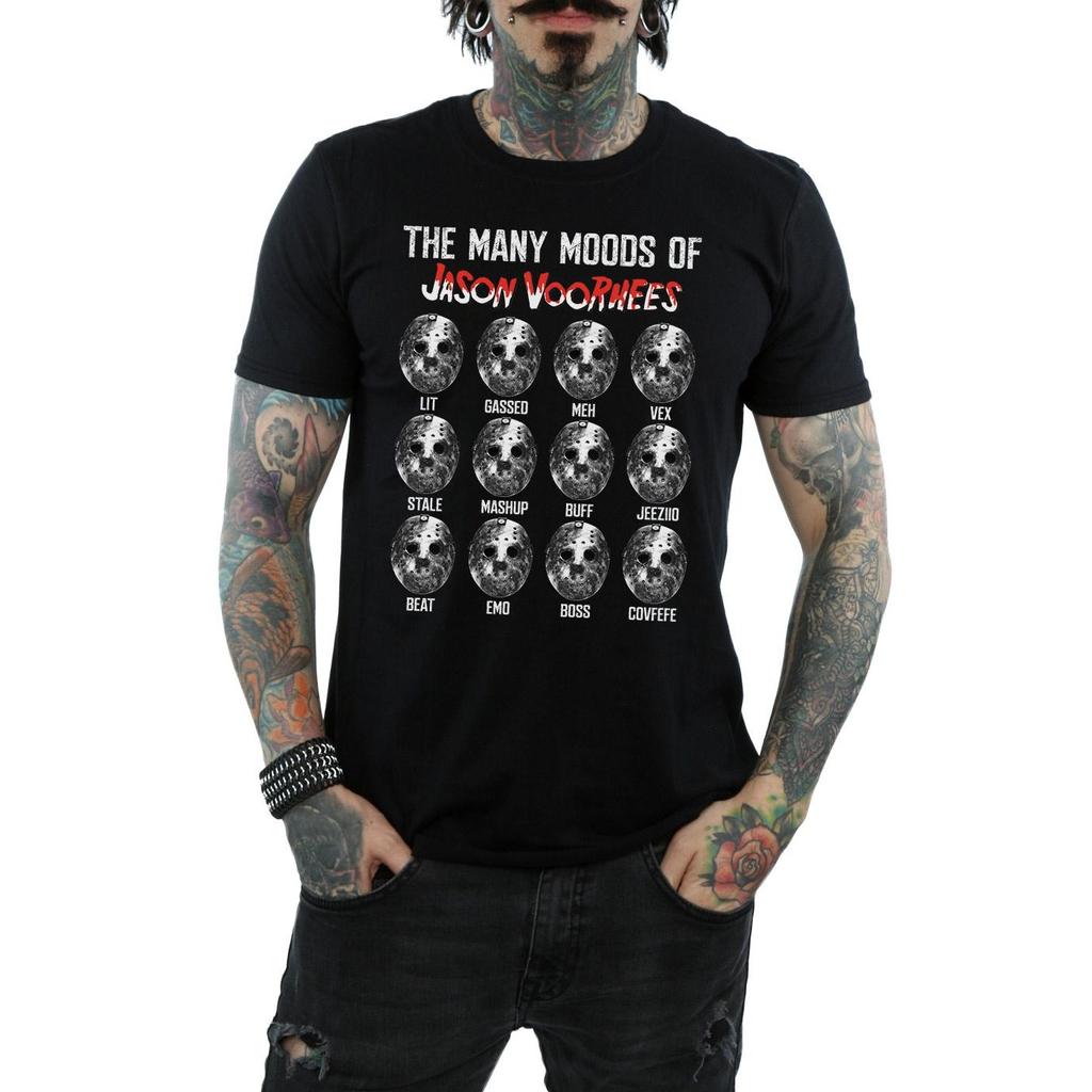 Friday 13th Mens The Many Moods Of Jason Voorhees T-Shirt