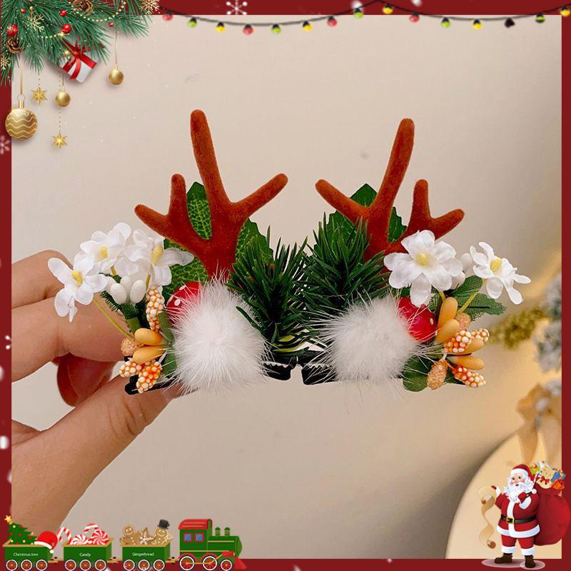 Weihnachts Rentier Geweih Stirnband für Kinder - Niedliches Kostümgeschenk, Haarspange & Dekoration