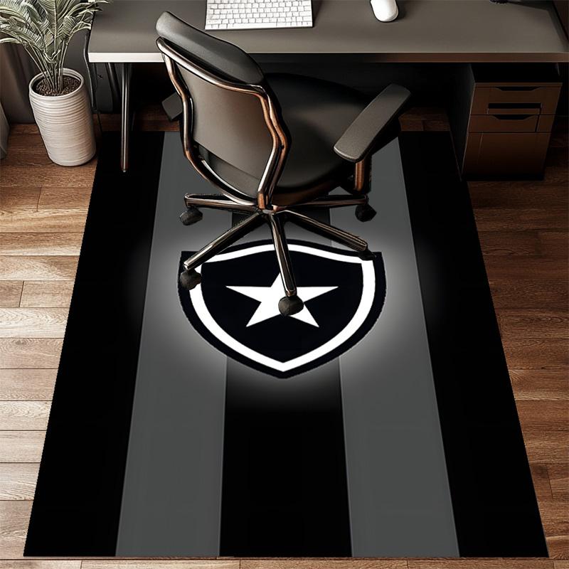 Botafogo Pride Emblem Printed Office Carpet Chair Cushion Entryway Rug, Rugs for Living Room, Bedroom Christmas gifts