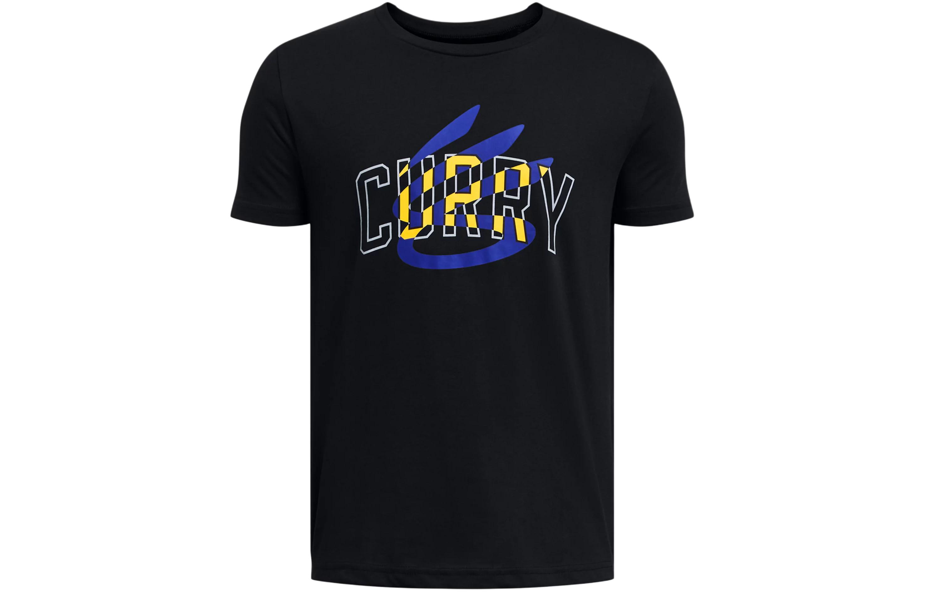 Under Armour T Shirt Black Kids 1383859-001 160