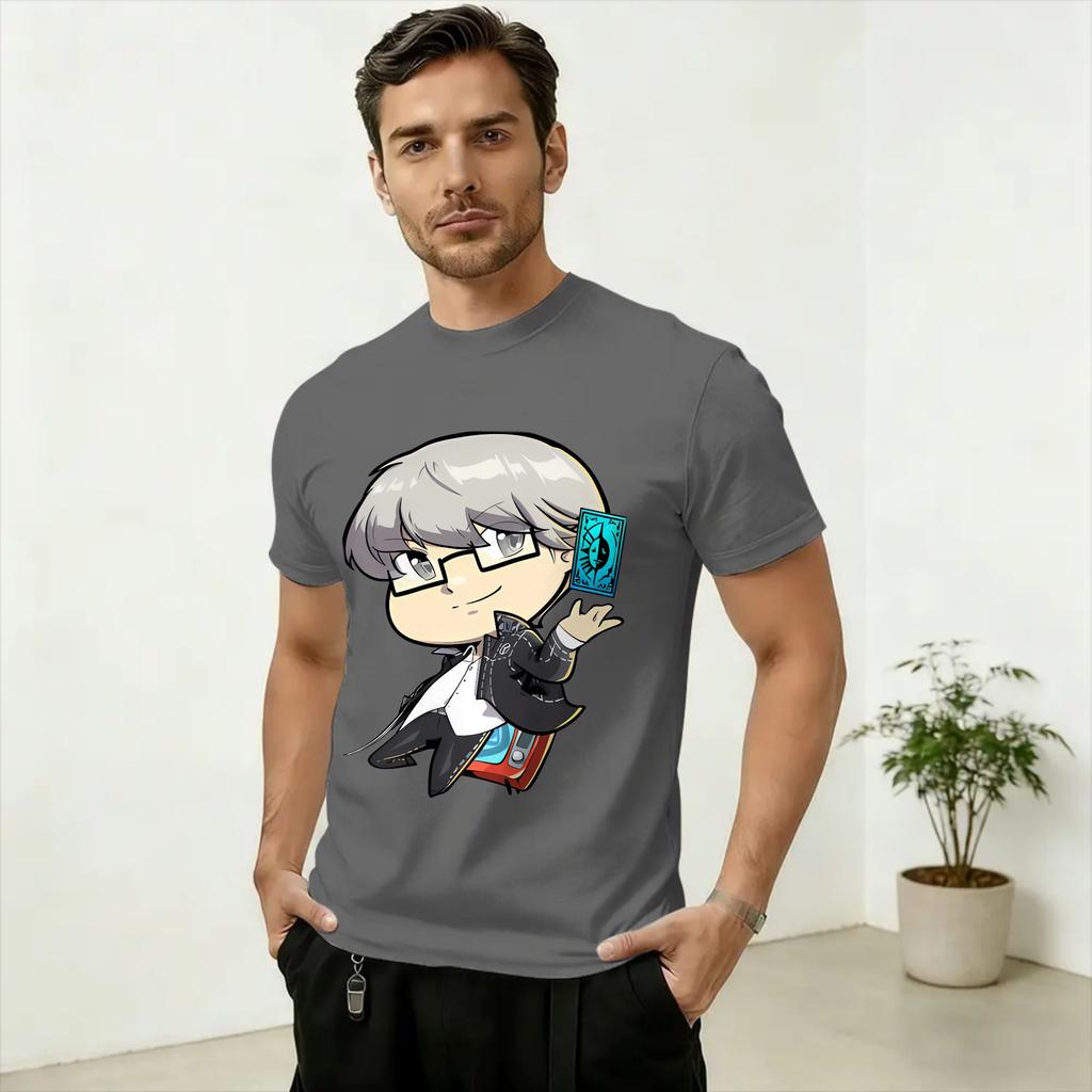 Yu Narukami PPersonas Pure Cotton T Shirt For Unisex Beach Awesome T Shirts O Neck Hip Hop Tees Oversize Hot Sale Tops