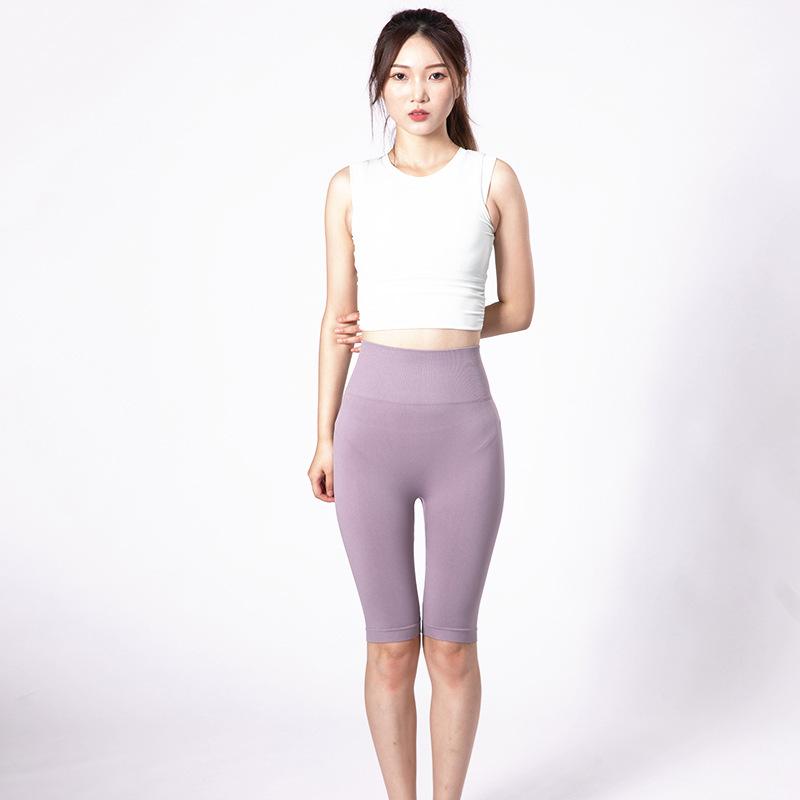 Five Point Sports Yoga Pants For Women, Nude Peach Hip Shorts, Cycling, Running, Fitness Shorts For Women