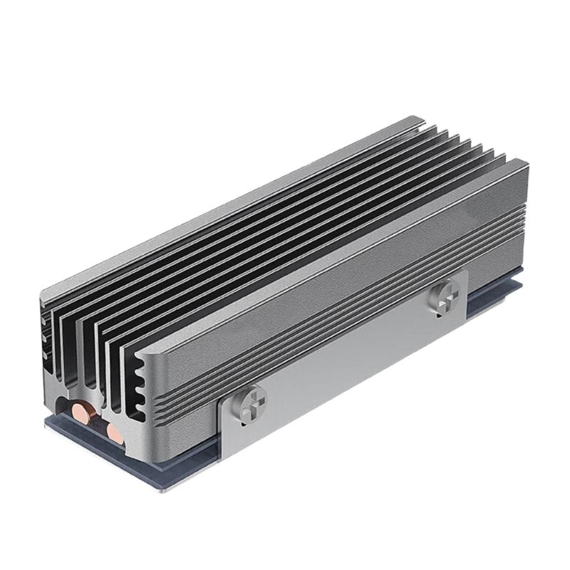 

M.2 SSD Heatsink Thermal Pad Heatsink Aluminium Cooling with Silicone Thermal Pad Heatsink 2280 NVME CPU Cooling серый