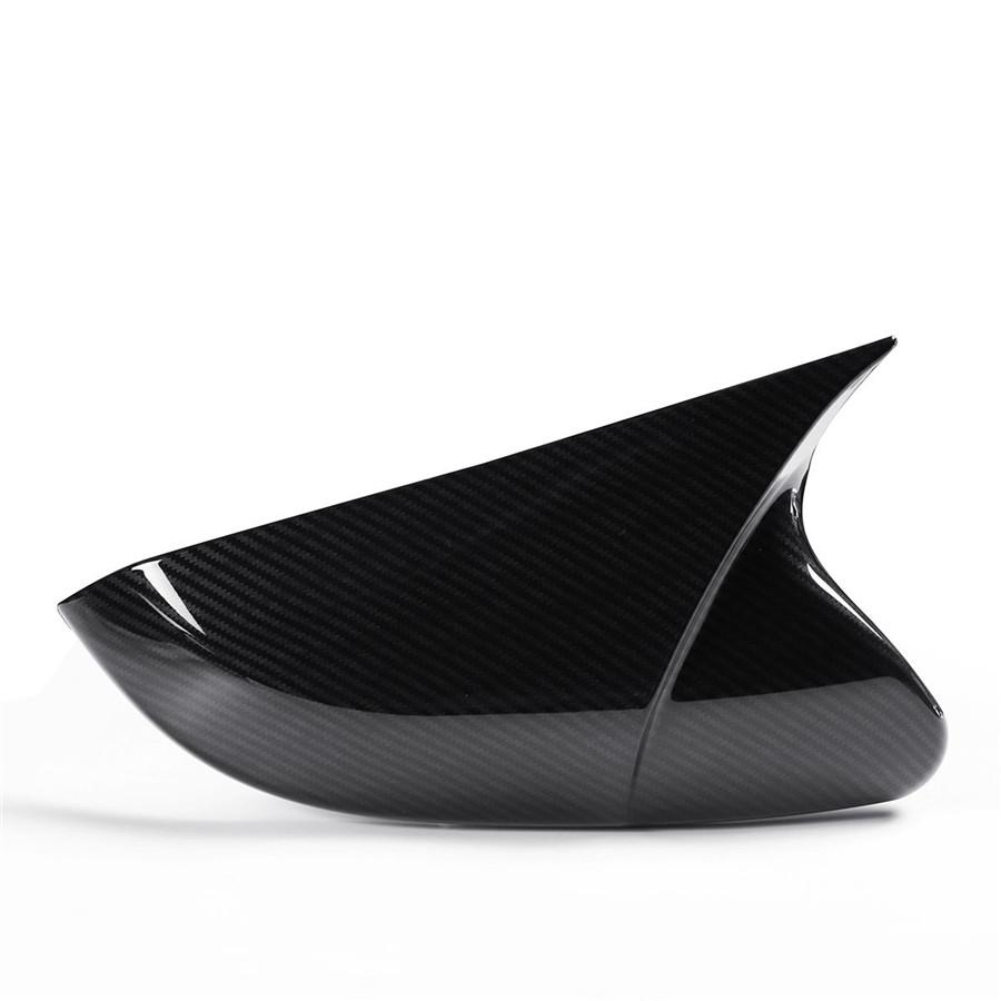 Side Mirror Cover Trim Cap Fit For Honda Civic 10Th 2016 2017 2018 Carbon Fiber Look