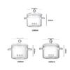 High-Temperature Resistant Large-Capacity Borosilicate Glass Pot for Steaming, Cooking, and Salads