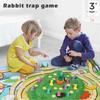 For Funny Bunny Game Set 3D Action Board Game For Kids Family Party With 16 Rabbit Tokens 24 Cards