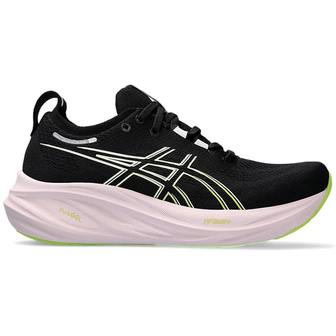 

Кроссовки ASICS Gel-Nimbus 26 Черный Неоновый Лайм (Женский)(1012B601-004) 36