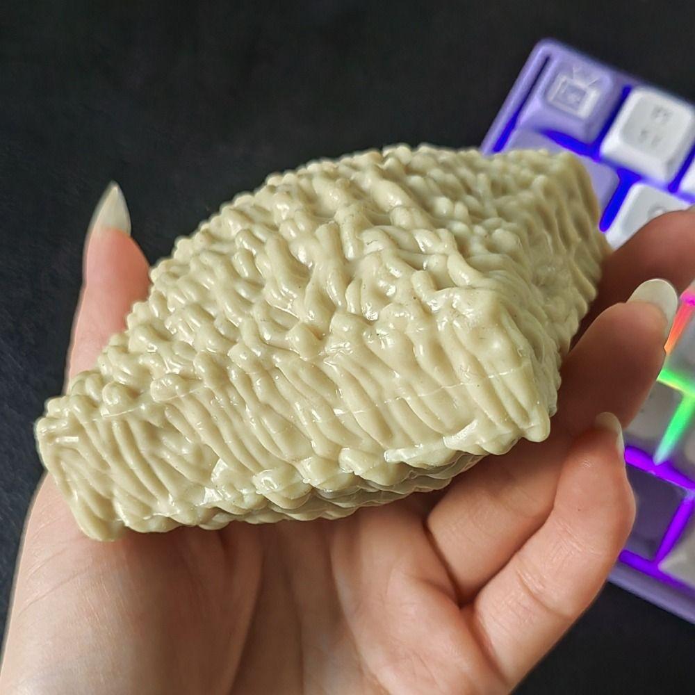 Non-Bounce Pineapple Bun Squishy Moldable Sensory Fidget Ball Noodle Squeeze Toys Kid Adults