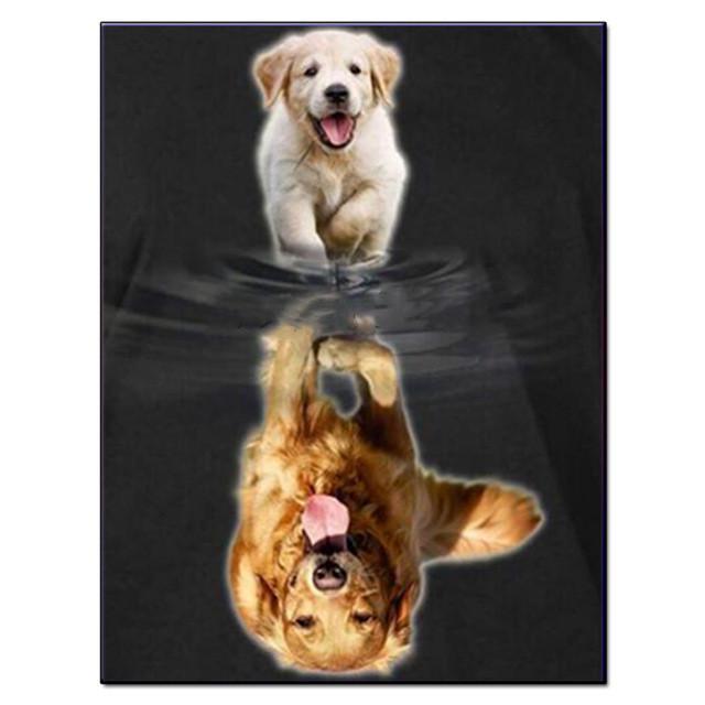 HC 5D DIY Алмазная картина животное собака кошка Алмазная мозаика Алмазная мозаика домашний декор 20*30 cm