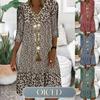Women's Fashion Summer Spring V-Neck 3/4 Sleeves Casual DressesCasual Chic