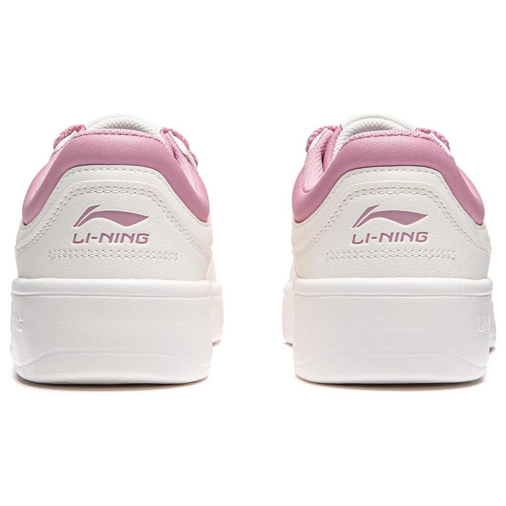 Li Ning Line 2.0 V2 Slip Resistant Abrasion Resistant Low Top Skateboard Shoes Women's White Pink AGCU108-1