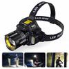 Motion Sensor Headlight Zoomable Outdoor Camping Head Lamp 5 Lighting Modes Super Bright Head Lamp for Fishing Hiking
