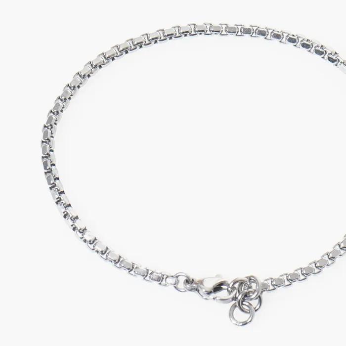 Mini Cube Chain 321 Chainring String 386 Bracelet Set (C2403-SE378_BK)