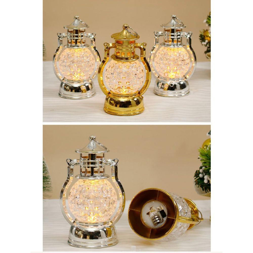 PP Night Lamp Gold Silver Home Retro Lantern New Indoor Lighting  Home Decorations