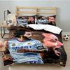 3PCS Real Vieira Football Legend Bedding set,Ideal for1pc Duvet Cover And 2pcs Pillowcases Perfect for Christmas gift,Ideal for Bedroom, Dormitory