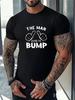 GANMIA Men's "The Man Behind the Bump" T-Shirt Funny Pregnancy Announcement Tee