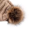 Fashion Winter Leopard Women's Hat Warm Knitted Beanies Cap For Women Girl Pom Pom Thick Lady Female Cap Hat With Hair Ball