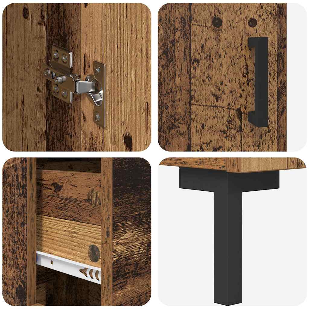 Highboard Reclaimed Wood 69.5 x 34 x 180 cm Particleboard