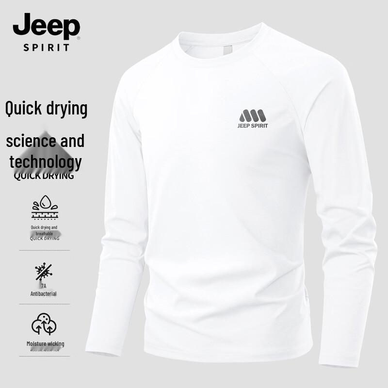 JEEP SPIRIT Men s Quick-Dry Long Sleeve T-Shirt M