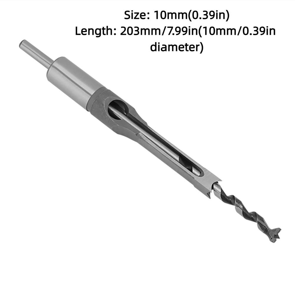 25/64 Inch Hollow Chisel Mortiser Auger High Carbon Steel Mortise Chisel And Bit Set Carpentry Use