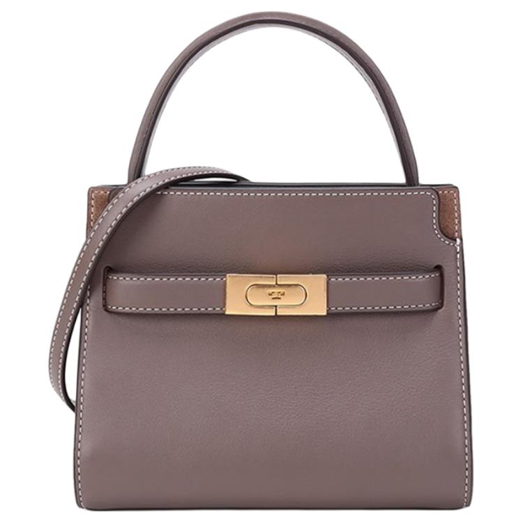 

Tory Burch Lee Radziwill Luxe Матова Шкіряна Сумка-Тоут Плечова Сумка-Кросбоді Міні Жіночі Сумки Черепахово-Коричневий 78538-093 Basic Set (Bag+Dust Bag)