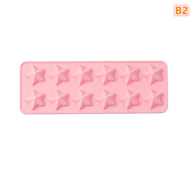 Multicavity Heart Little Star Biscuit Making Tool Twinkle Star Chocolate Muse Cake Silicone Mould Ice Tray Candle Soap Decor