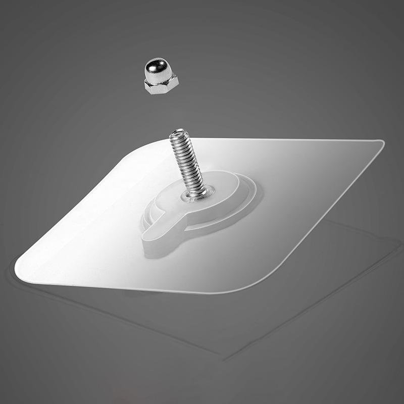 

10/2 шт. ПВХ прочные клейкие гвозди крючок настенный плакат бесшовный водонепроницаемый прочный прозрачный кухня ванная комната винт крючок вешалка 2pcs