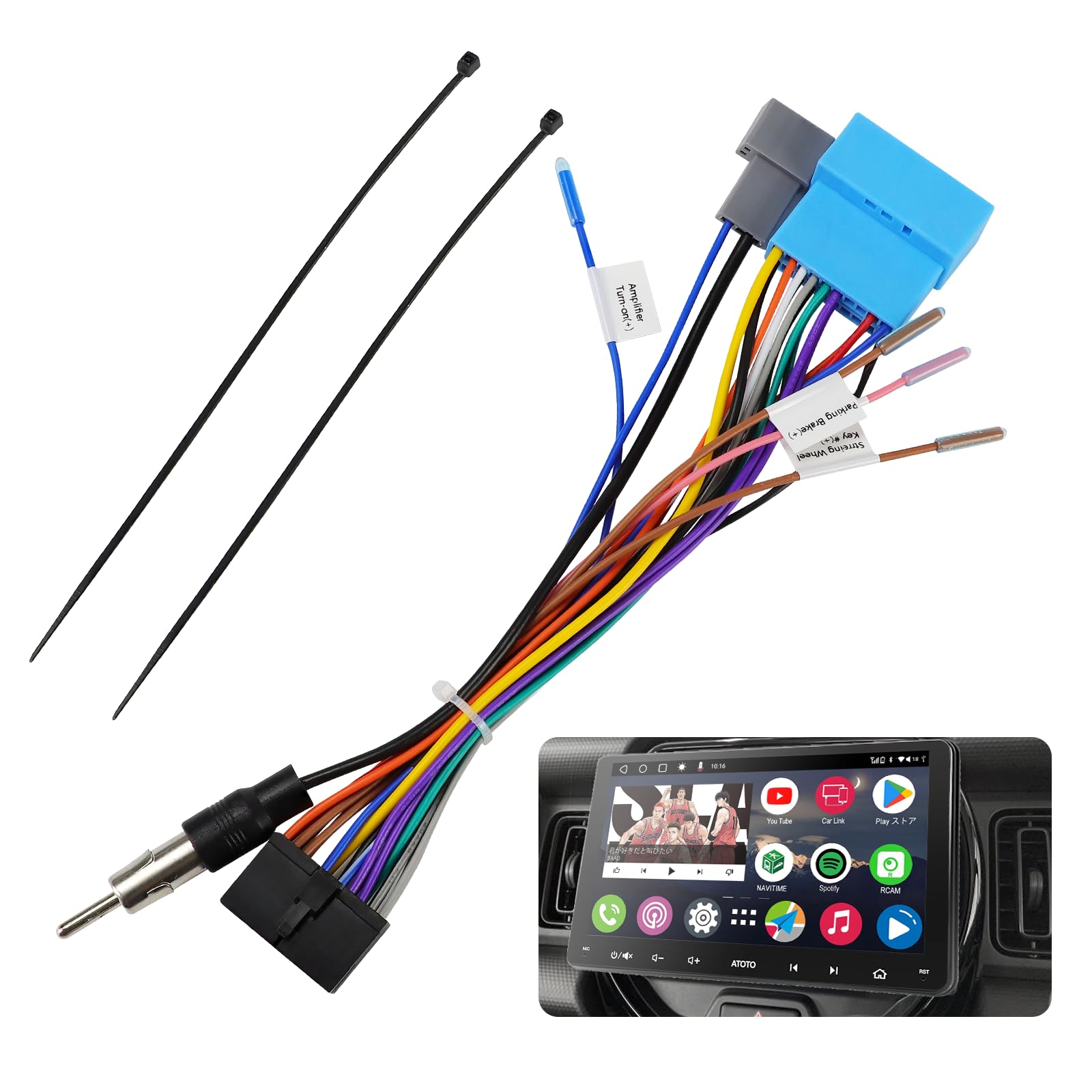 

SANQUUQOO ATOTO Compatible A6 PF S8 F7 SA102 A6KL Car Audio Navigation Installation Kit