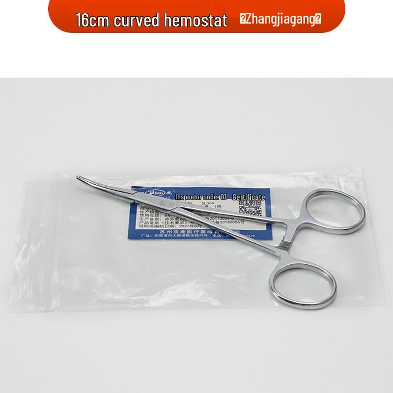Stainless Steel Hemostatic Forceps - Straight/Curved Head, Surgical/Vascular Use, In Stock