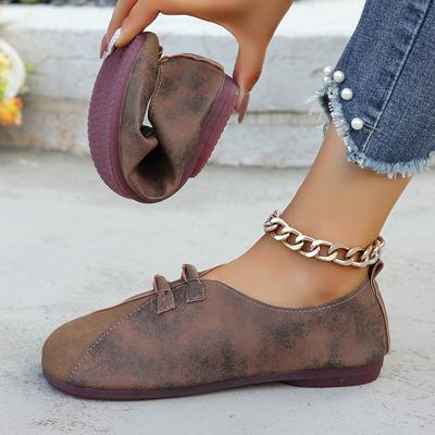 Mode Damen Retro Flache Schuhe 2024 Frühling Herbst Slipper Freizeit Laufschuhe Bequeme Weiche Schuhe Damen Mode Sneaker Zapatos De Mujer