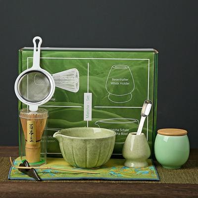 4/7pcs Japanese Matcha Making Set Bamboo Matcha Brush Exquisite Matcha Bowl Gift Box with Whisk Sumptuous Tea Tools Great Gifts